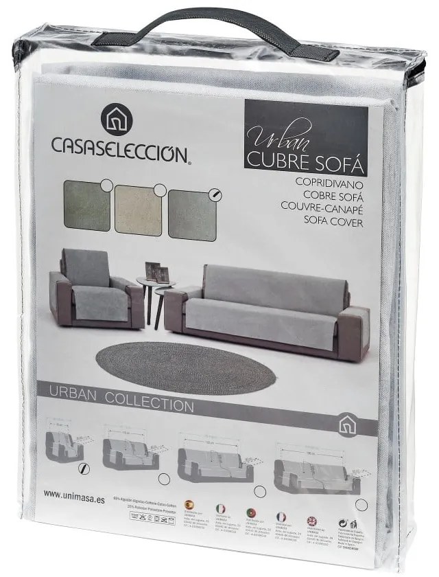 Svetlosivý 2-miestny poťah na pohovku Urban – Casa Selección