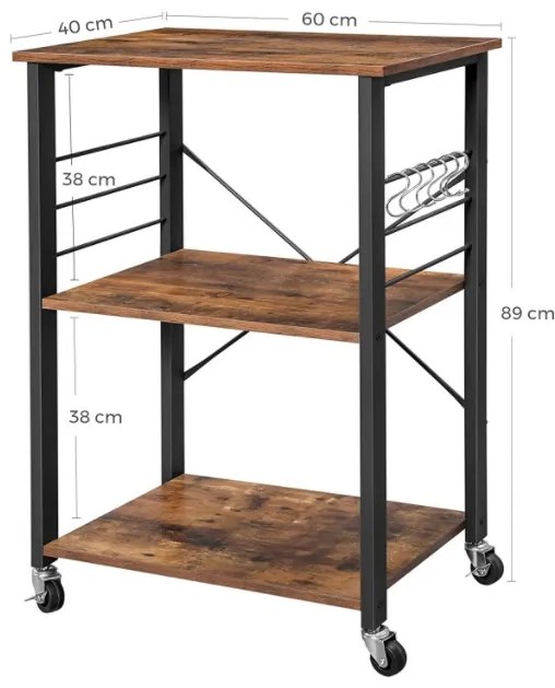 TRENDIE Stolík na kolieskach Andy