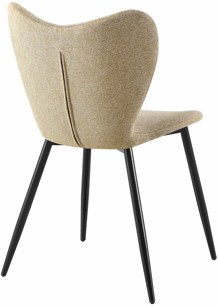 Jedálenská stolička Maika látka - sivohnedá