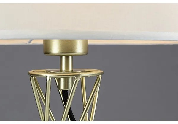 Rabalux 74081 - Stolová lampa NIVRA 1xE27/40W/230V zlatá/biela