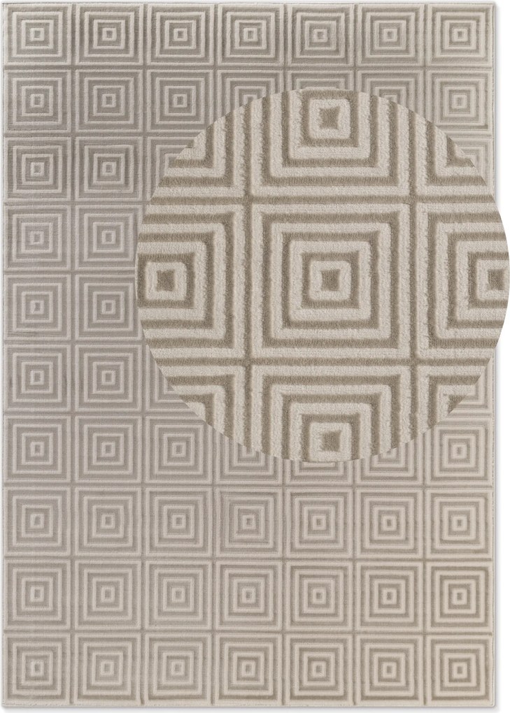 Kusový koberec Perles 106184 White Cream z kolekcie Elle, 160x235, béžová, obývacia izba, ELLE Decoration