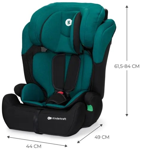 KINDERKRAFT - Autosedačka COMFORT UP i-Size (76-150 cm) zelená