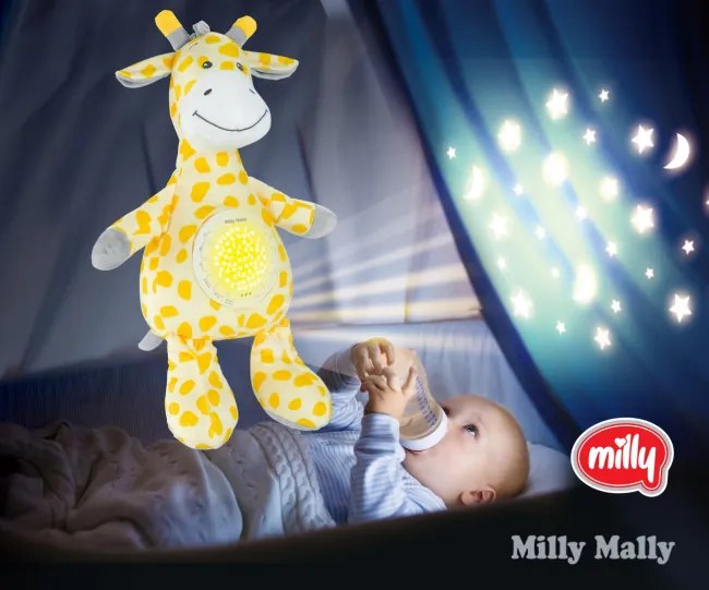 Plyšová hračka s projektorom Milly žirafka