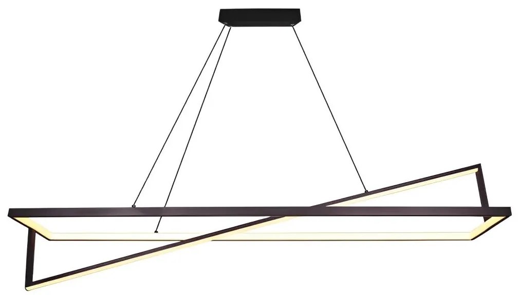 V-Tac LED Stmievateľný luster na lanku LED/45W/230V 3000K 114 cm čierna 6906