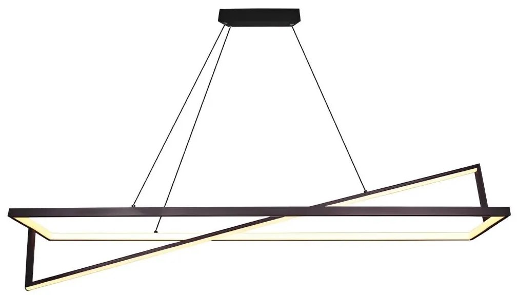 V-Tac LED Stmievateľný luster na lanku LED/45W/230V 3000K 114 cm čierna VT1286