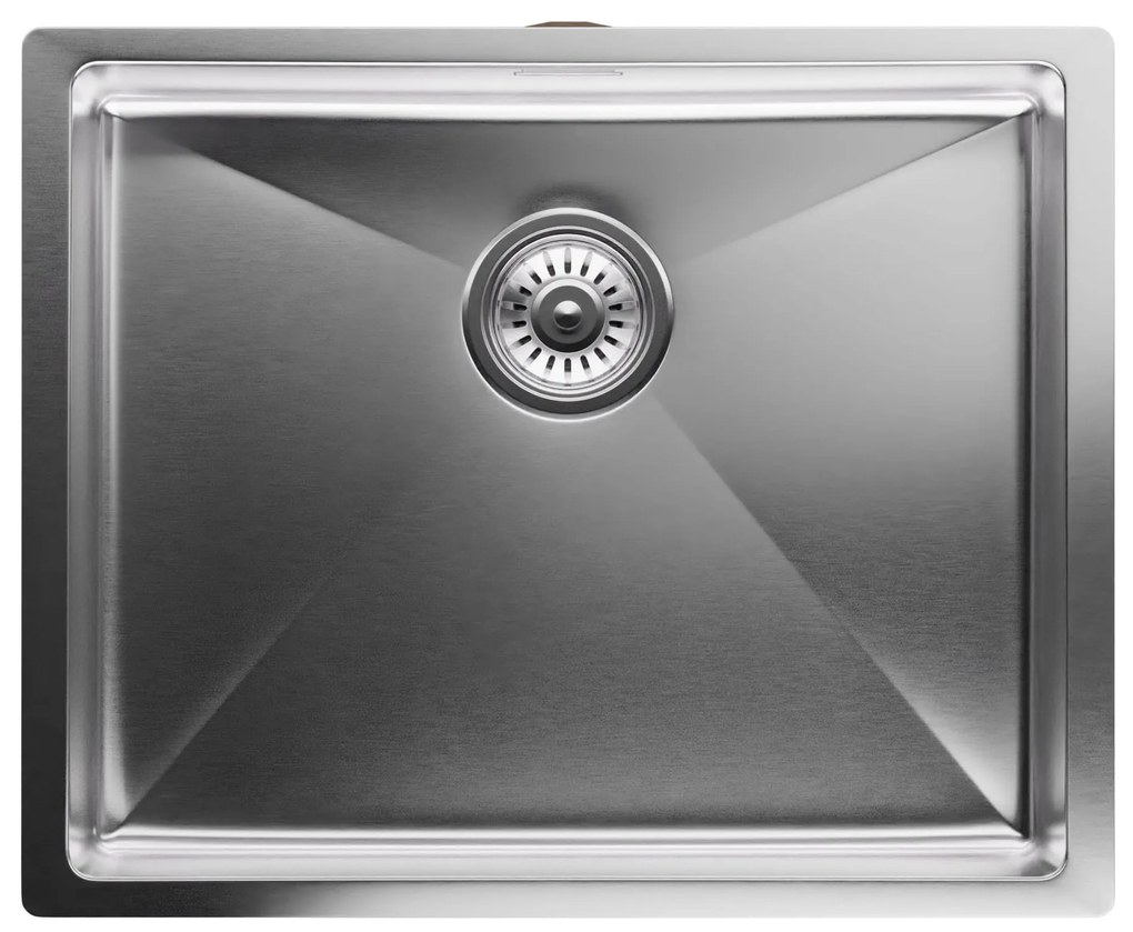 Klarstein TitanSteel Kuchynský drez 45 x 55 cm (DxŠ) s povrchom odolný voči hrdzi, poškriabaniu a teplu