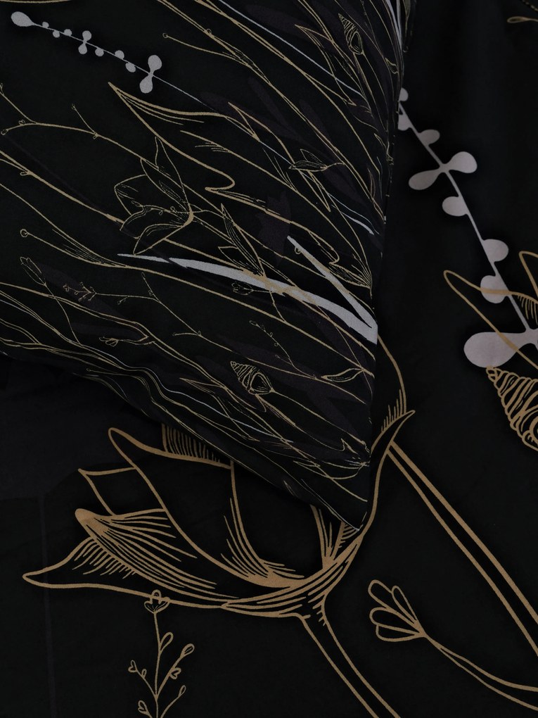 Bavlnené obliečky Renforcé - Aneta čierna