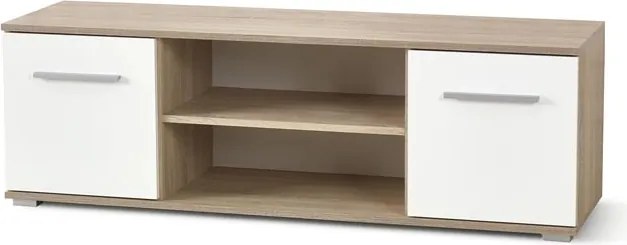 TV stolík/skrinka Vida RTV-1 (dub sonoma + biela). Vlastná spoľahlivá doprava až k Vám domov. 796274