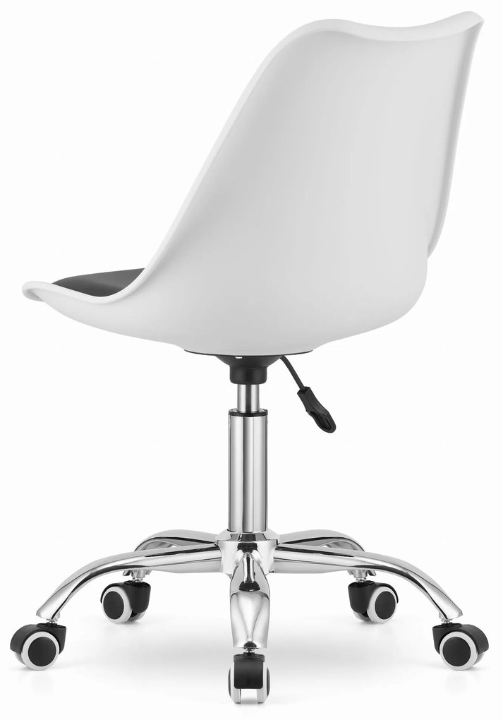 PreHouse Otočná stolička ALBA - čierno-biela