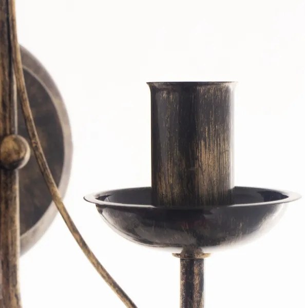 Brilagi - LED Nástenné svietidlo STEFANO 1xE14/40W/230V čierna patiny