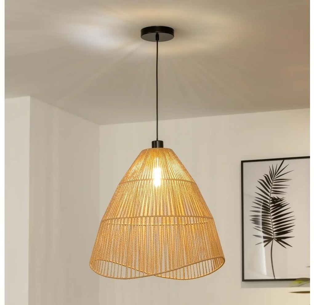 Brilagi - LED luster na lanku CERIA BOHO 1xE27/40W/230V pr. 50 cm hnedá