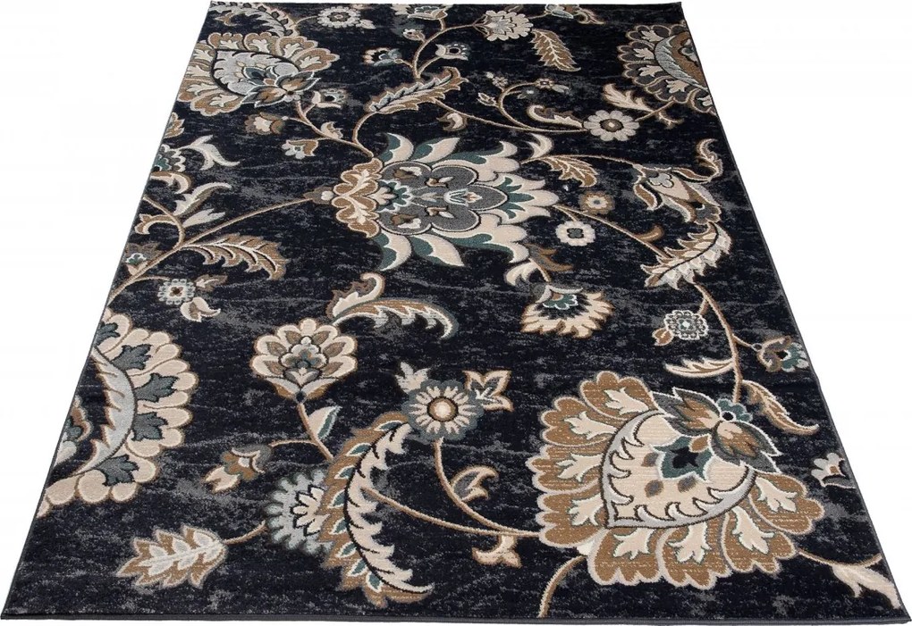 Koberec Dubai CHU antracitový obdĺžnikový – polypropylén Rozmer: 60x100 cm