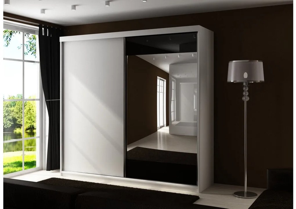 Posuvná skriňa TALIA 33 - biela / nie / 200