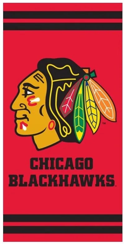 OSUŠKA NHL Chicago Blackhawks 70x140 cm 2 .Akosť