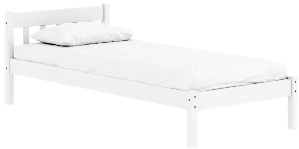 Jednolôžková posteľ 90x200 cm Malil (biela). Vlastná spoľahlivá doprava až k Vám domov. 1119523