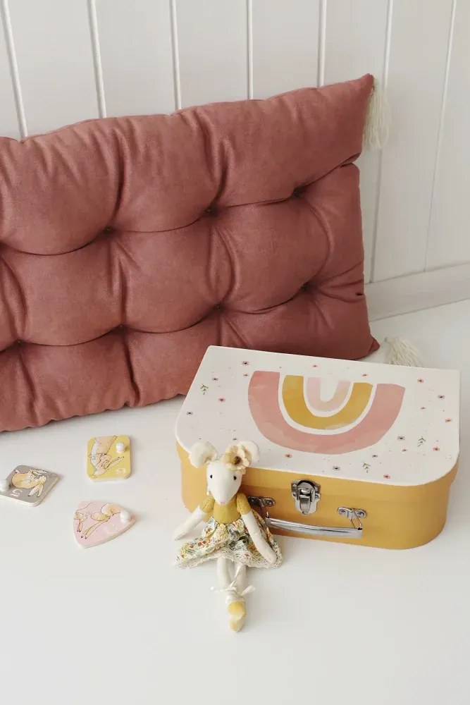 Vankúš do Montessori hojdačky malý Ružová