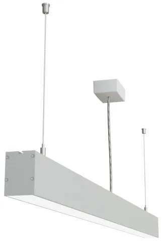 APLED - LED Luster na lanku LOOK LED/46W/230V 4000K 120 cm strieborná