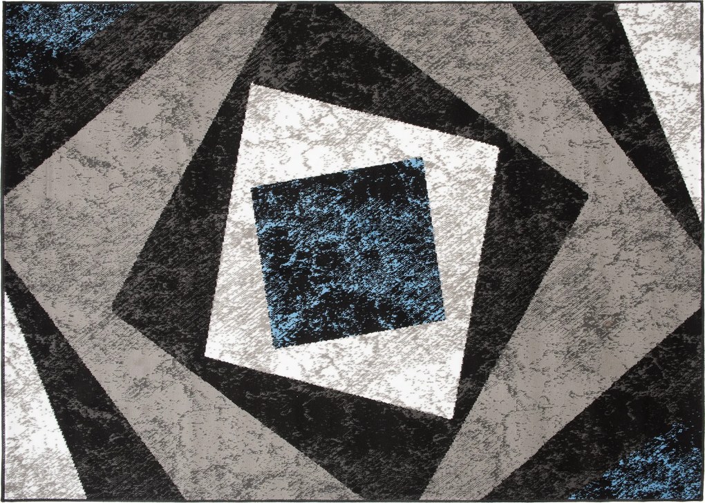 TA Koberec K855E BLACK CHEAP PP EYM Sivý Obdĺžnikový Rozmer: 80x150 cm
