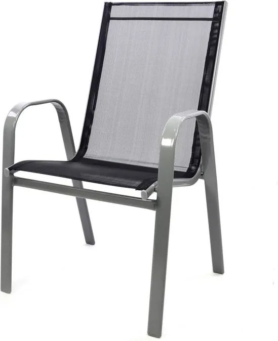 Záhradná stohovateľná stolička, antracit