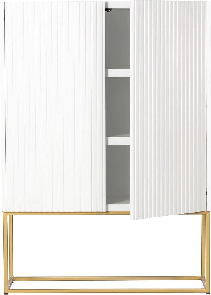 Skriňa Wavy white