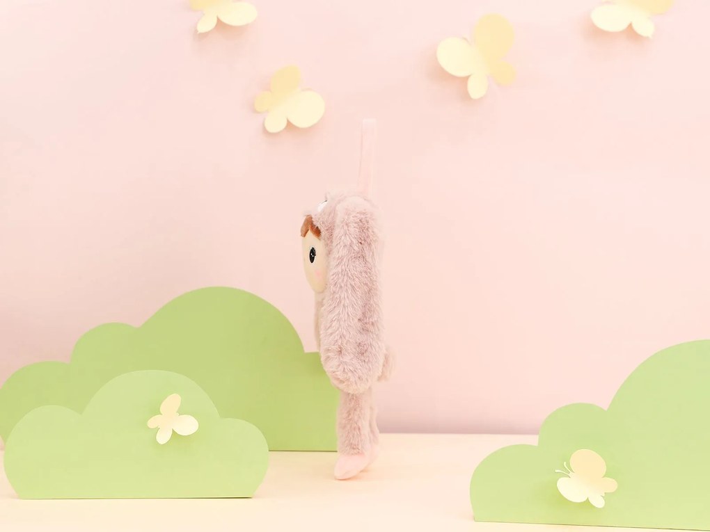 Bábika králik ružový mini s menom Sophia 30 cm