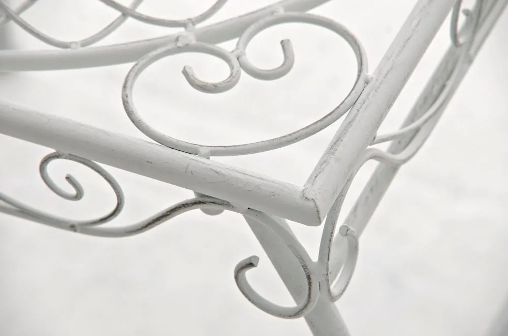 Kovový stôl GS3438892 - Biela antik