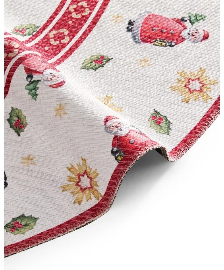 Červený okrúhly koberec s vianočným motívom ø 160 cm Toy's Delight Santa Claus – Villeroy&Boch