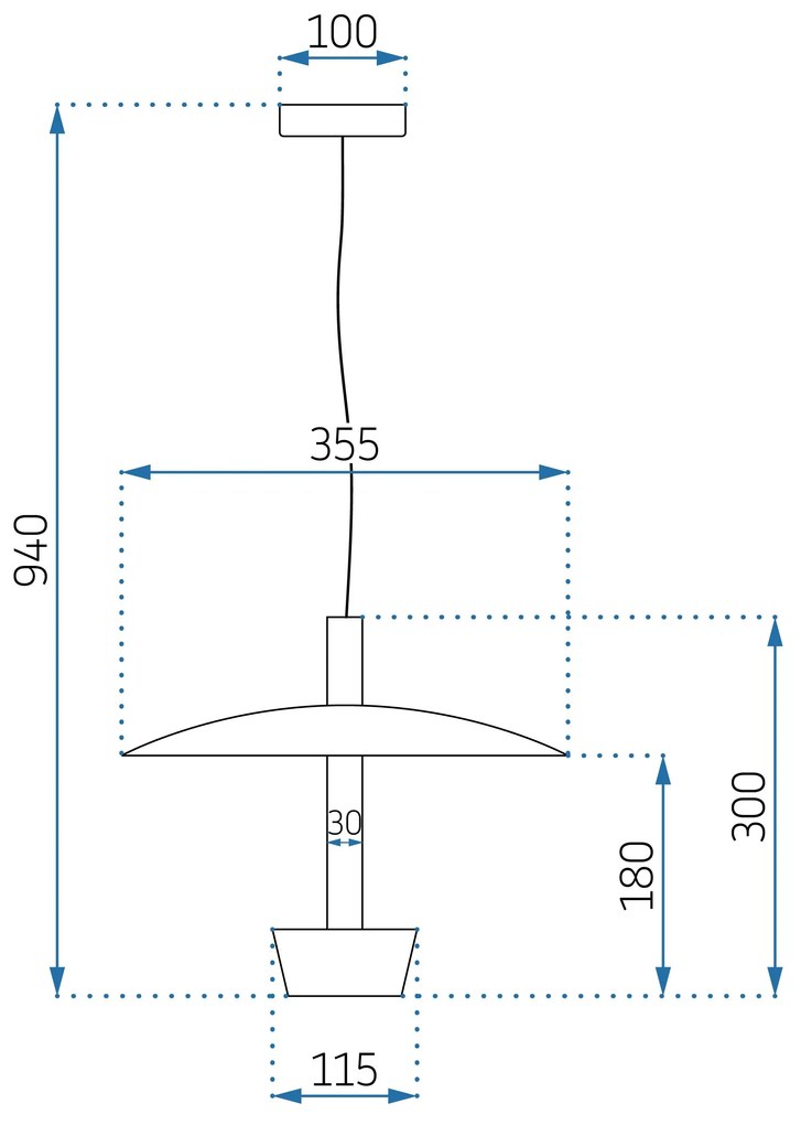 Toolight - Stropné svietidlo APP914-1CP, čierna-zlatá, OSW-01041