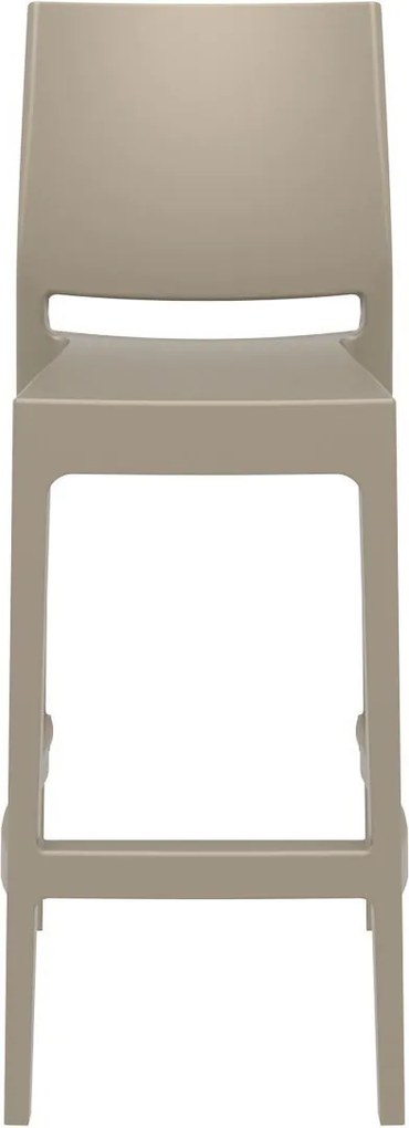 MAYA BAR 75 záhradná barová stolička taupe