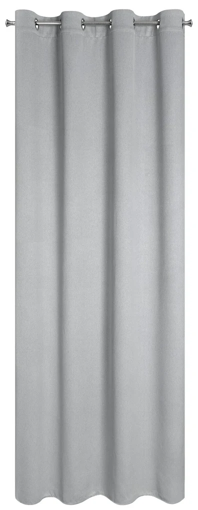 ZATEMŇOVACÍ ZÁVES NA KRÚŽKOCH AMARO 135X250 CM STRIEBORNÁ