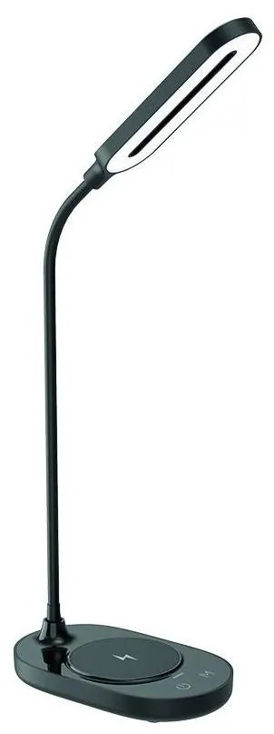 LED Stmievateľná dotyková lampa s bezdrôtovým nabíjaním OCTAVIA LED/7W/230V čierna