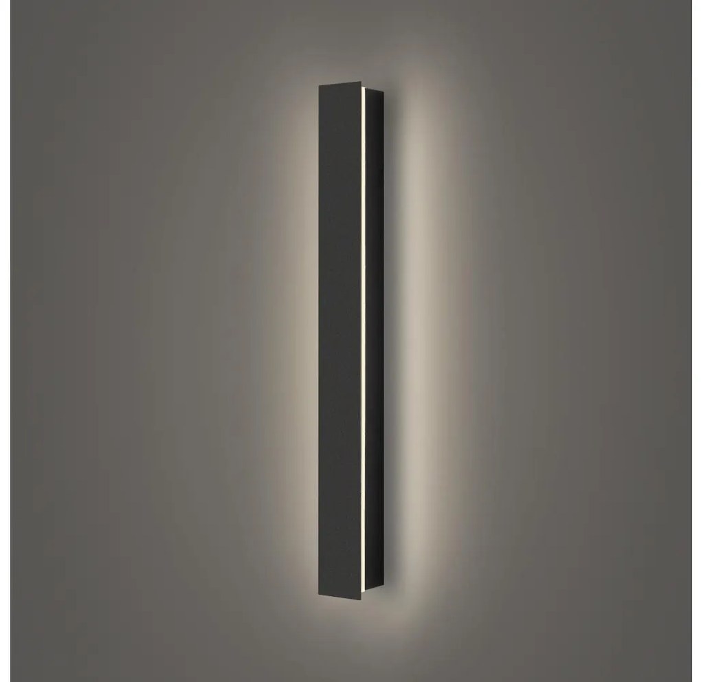 Brilagi - LED vonkajšie nástenné svietidlo LINEAR LED/12W/230V 4000K IP65 čierne BRI281