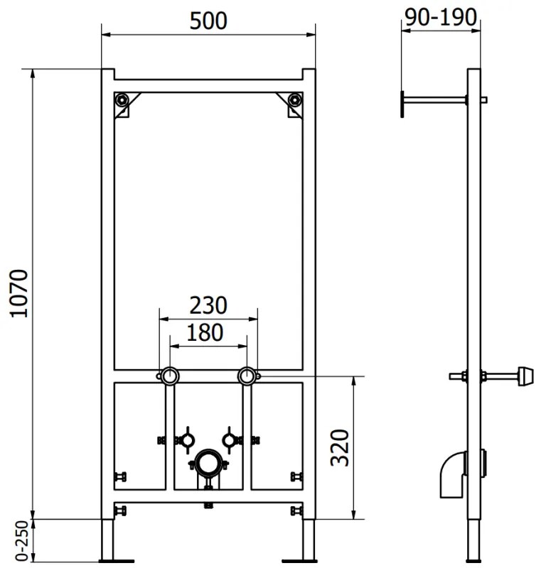 Mexen Fenix B, podomietkový bidetový modul so závesným bidetom Rico, čierna matná, 69935724885
