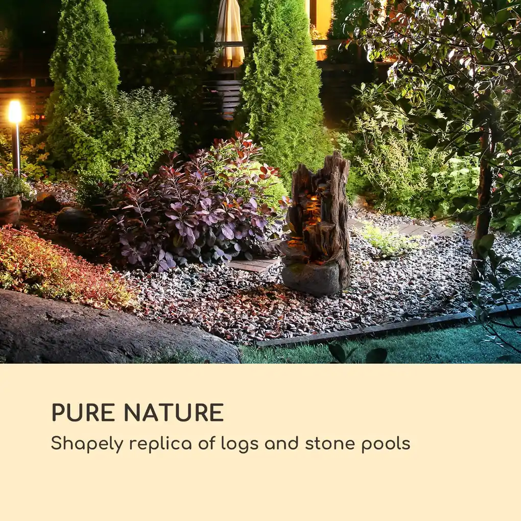 Magic Tree, solárna fontána, LED osvetlenie, polyresin | BIANO