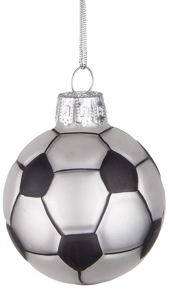 HANG ON Vianočná ozdoba futbalová lopta 6 cm