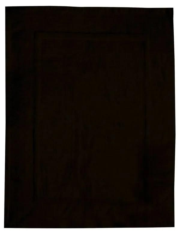 Čierna bavlnená kúpeľňová predložka Wenko, 50 × 70 cm