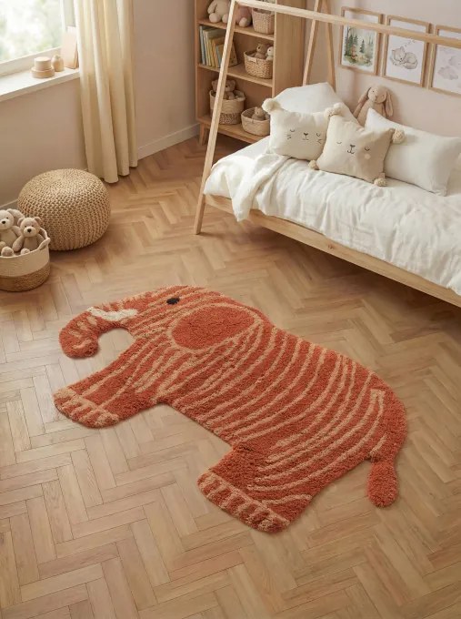 Koberec Hanse Home Snuggle Elodie červený / hnedý