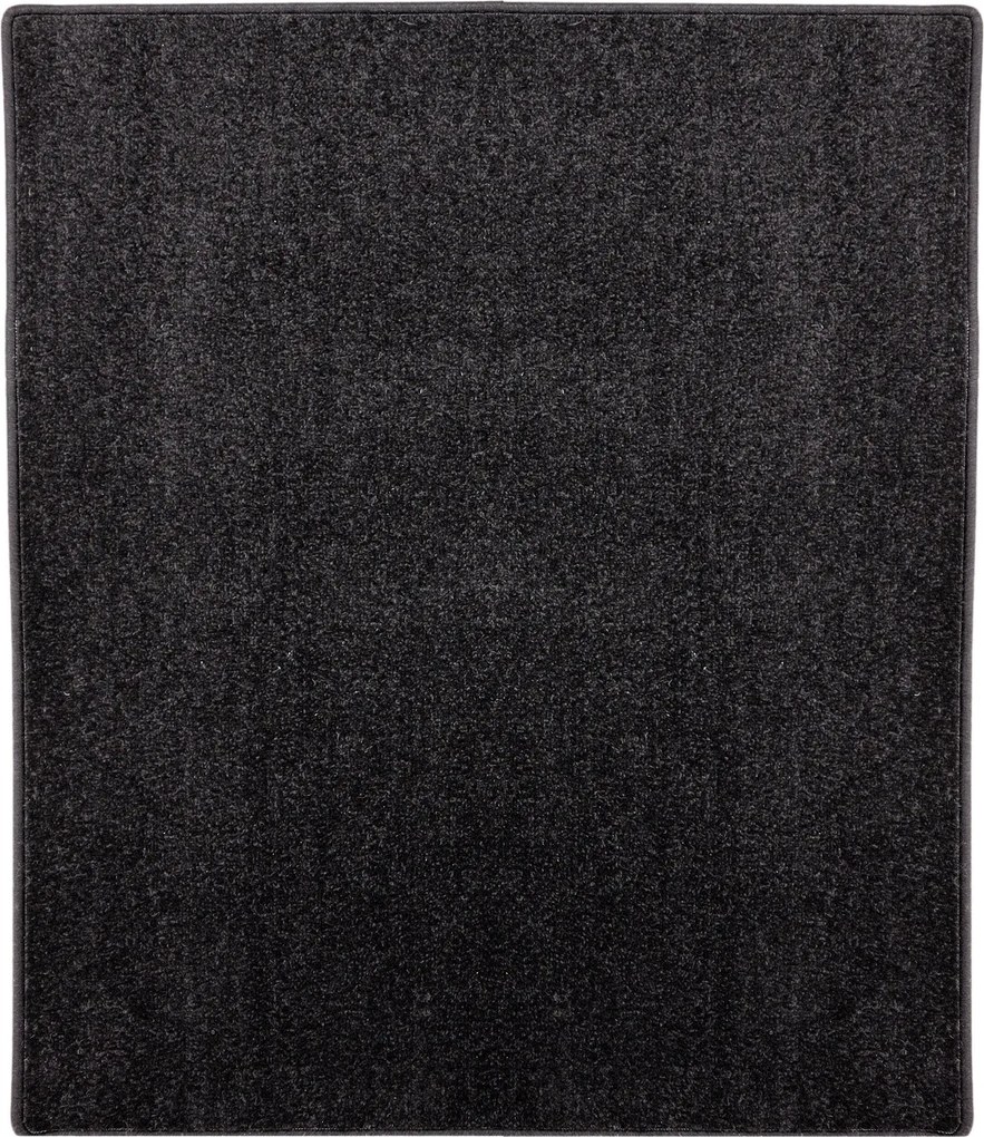 Vopi, AKCIA: 300x300 cm Kusový koberec Eton čierny 78 štvorec, čierna, chodba / predsieň