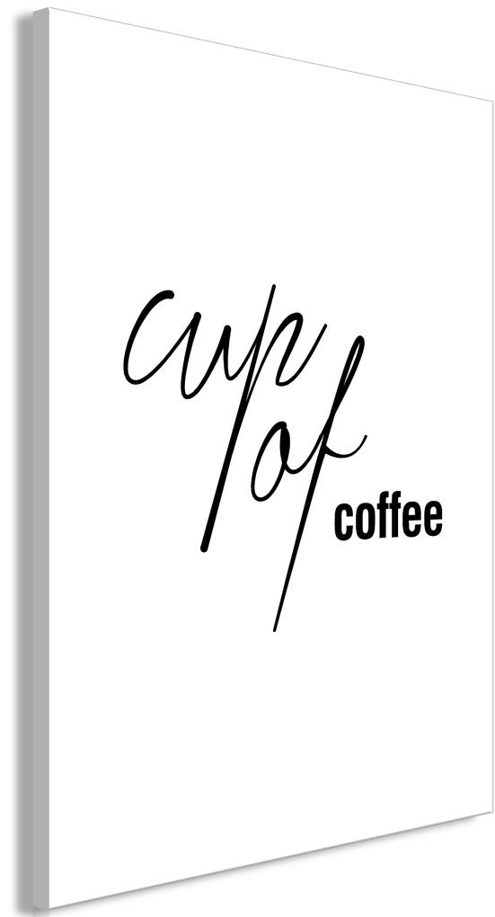 Artgeist Obraz - Cup of Coffee (1 Part) Vertical Veľkosť: 80x120, Verzia: Premium Print