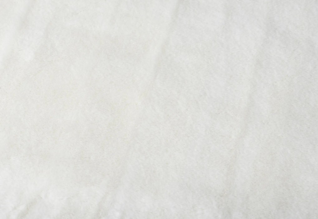 Kusový koberec RABBIT FUR - imitácia králičej kožušiny - biely