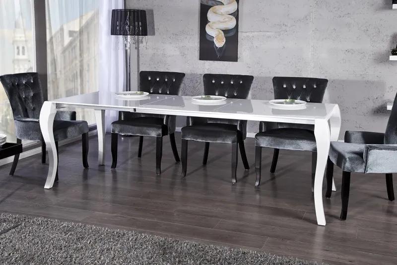 Jedálenský stôl FLEMA biely 170-200-230cm