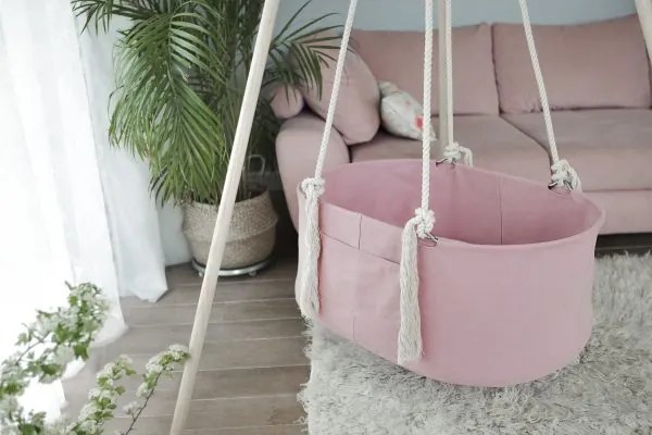 Kolíska Babycare - ružová - Stojan na kolísku