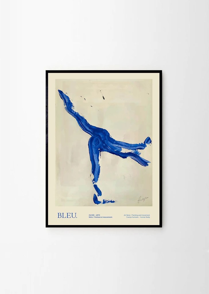 THE POSTER CLUB Autorský mini plagát Bleu by Lucrecia Rey Caro A5