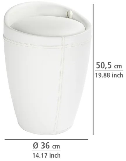 WENKO 21773100 - Stolička CANDY 36x50,5 cm biela/čierna