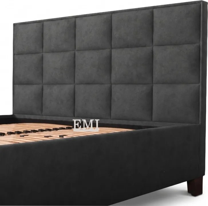 Posteľ čalúnená MONRA + lamelový rošt + matrac EMI
