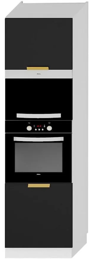 Kuchynská skrinka Denis d60pk mv 2133 pl čierna mat/biela