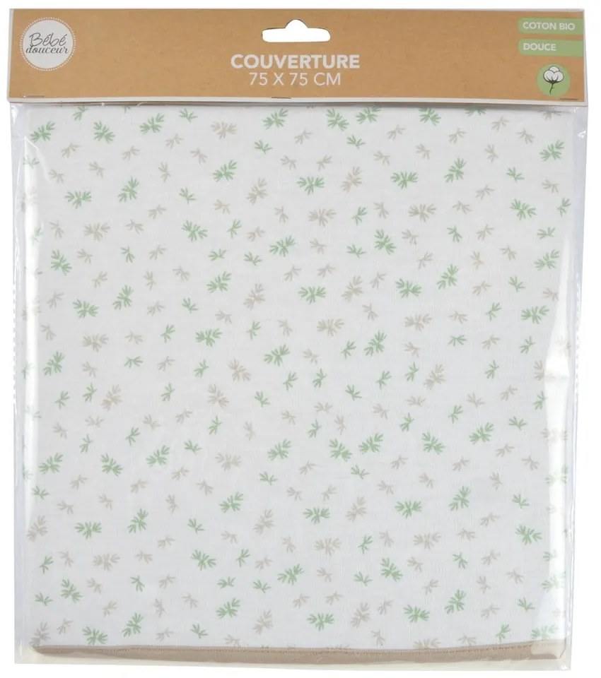 Biela bavlnená detská deka 75x75 cm Koala – Bébé Douceur