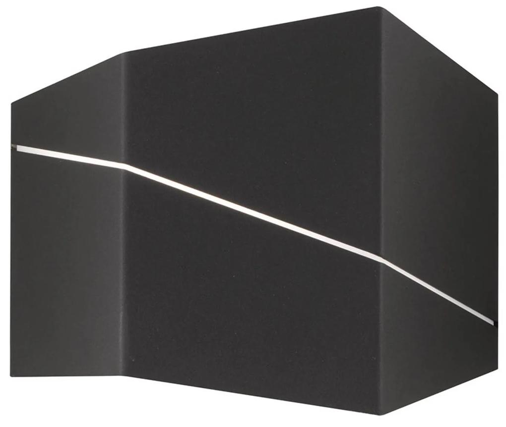 Zorro moderné LED svietidlo čierne matné 18 cm