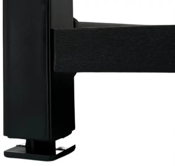 Priemyselný regál 80 cm, 6 políc, čierny / čierny
