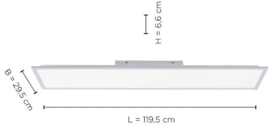 Leuchten Direkt 14757-21- LED Stmievateľný prisadený panel  FLAT LED/36W/230V + DO